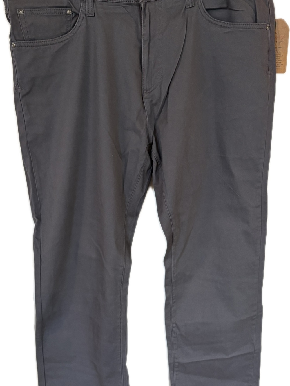 Men's NWT Weatherproof Vintage Straight-Leg Chinos in Charcoal Gray